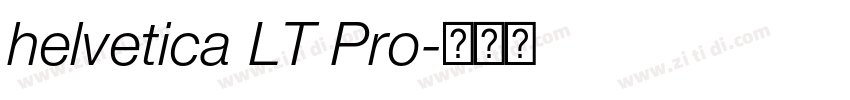 helvetica LT Pro字体转换